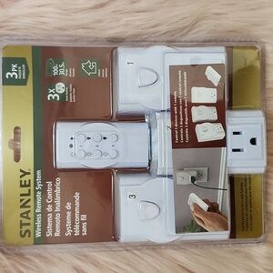 Brand New STANLEY  WIRELESS REMOTE SYSTEM-3 PACK